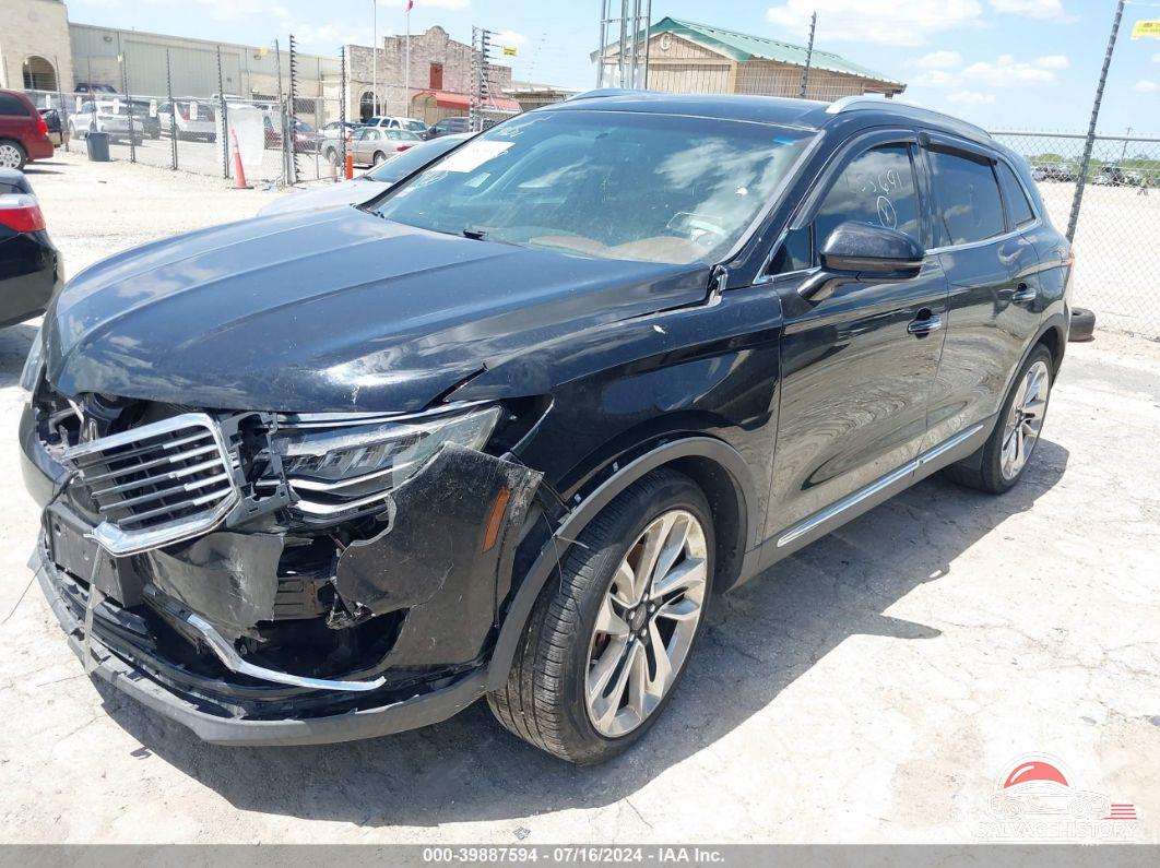 2LMPJ7JP5GBL55691 2016 LINCOLN MKX photo no. 2