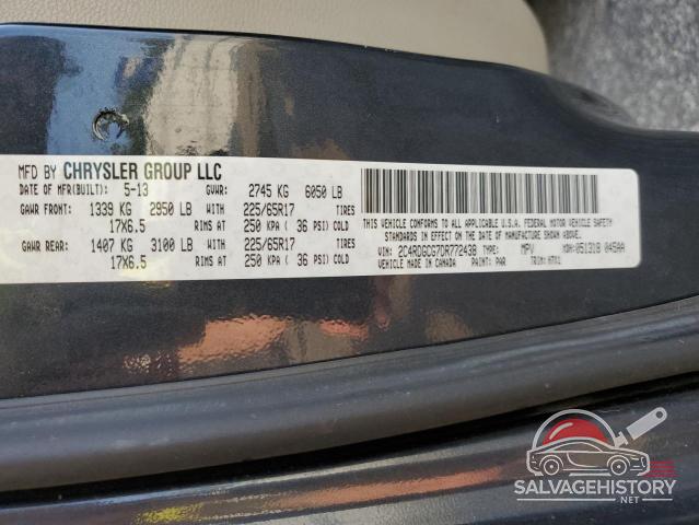 2C4RDGCG7DR772438 2013 DODGE CARAVAN photo no. 13