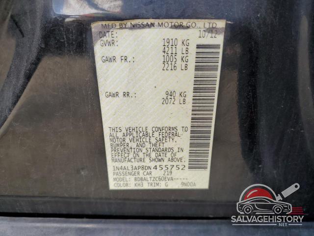 1N4AL3AP8DN455752 2013 NISSAN ALTIMA photo no. 12