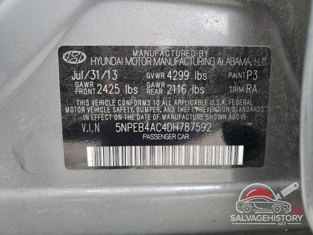 5NPEB4AC4DH787592 2013 HYUNDAI SONATA photo no. 12