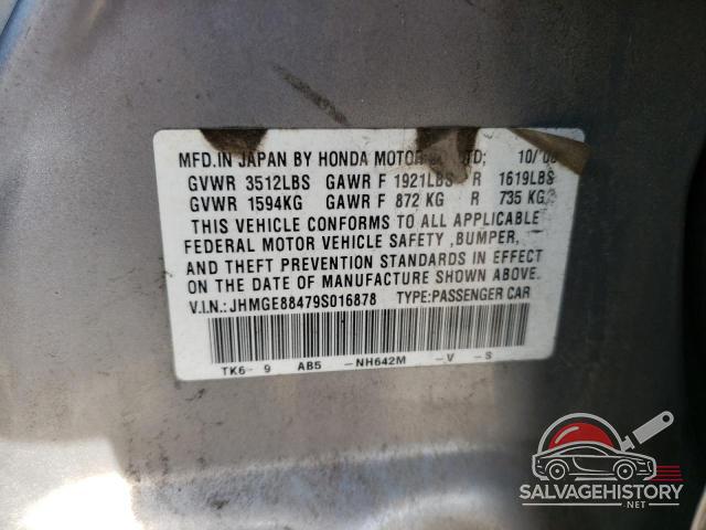JHMGE88479S016878 2009 HONDA FIT photo no. 12