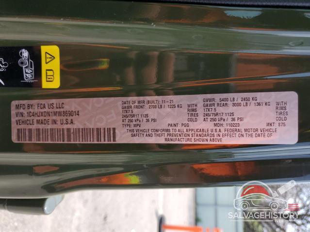 1C4HJXDN1MW869014 2021 JEEP WRANGLER photo no. 12