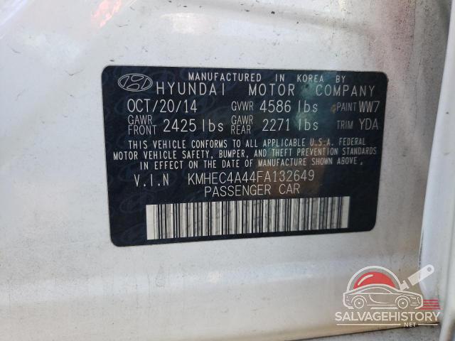 KMHEC4A44FA132649 2015 HYUNDAI SONATA photo no. 10