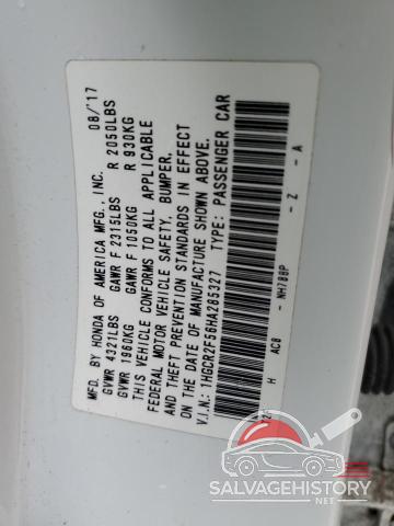 1HGCR2F56HA285327 2017 HONDA ACCORD photo no. 12