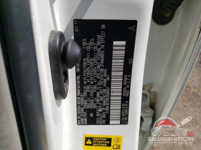 5TDDK3EH2BS068067 2011 TOYOTA HIGHLANDER photo no. 13