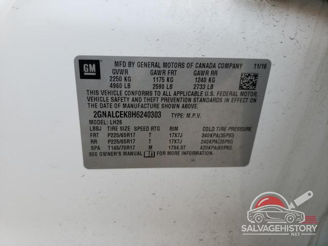 2GNALCEK8H6240303 2017 CHEVROLET EQUINOX photo no. 13