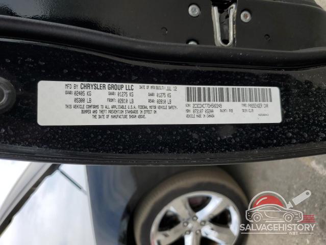 2C3CDXCT7DH502249 2013 DODGE CHARGER photo no. 12