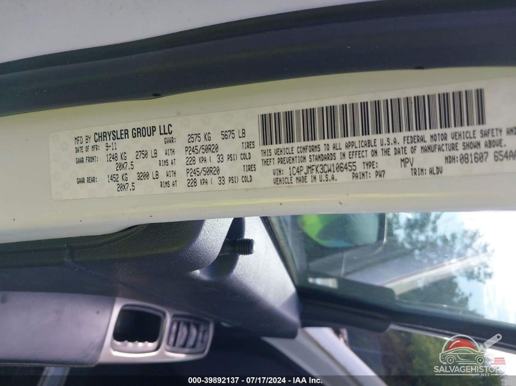 1C4PJMFK3CW106455 2012 JEEP LIBERTY photo no. 9