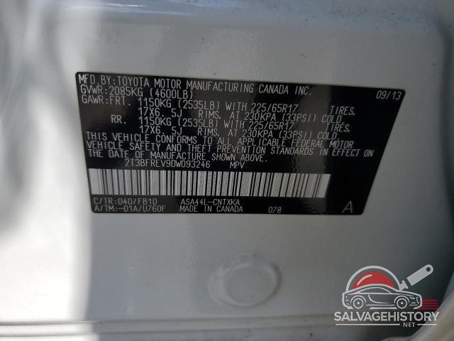 2T3BFREV9DW093246 2013 TOYOTA RAV4 photo no. 13