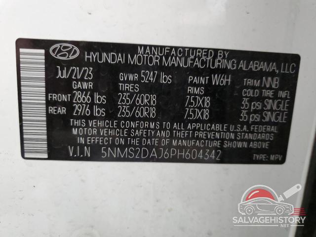 5NMS2DAJ6PH604342 2023 HYUNDAI SANTA FE photo no. 14