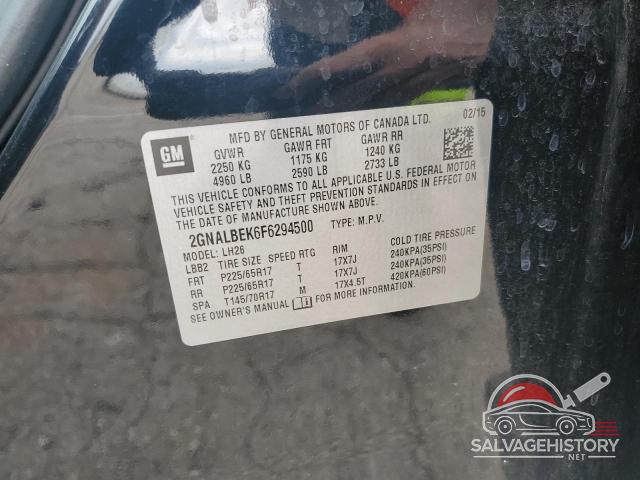 2GNALBEK6F6294500 2015 CHEVROLET EQUINOX photo no. 13