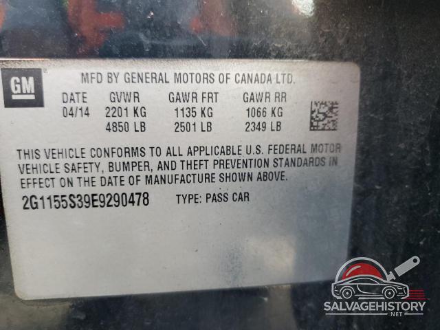 2G1155S39E9290478 2014 CHEVROLET IMPALA photo no. 12