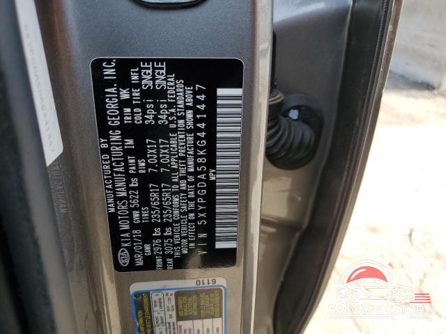 5XYPGDA58KG441447 2019 KIA SORENTO photo no. 13