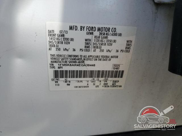1FM5K8AR4EGA38448 2014 FORD EXPLORER photo no. 13
