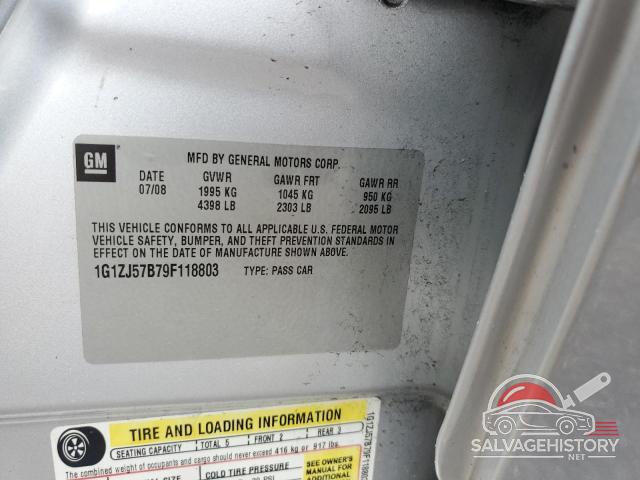 1G1ZJ57B79F118803 2009 CHEVROLET MALIBU photo no. 12