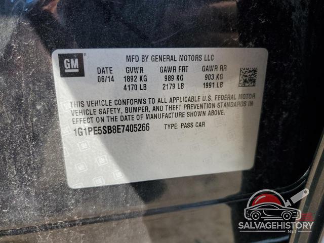 1G1PE5SB8E7405266 2014 CHEVROLET CRUZE photo no. 12
