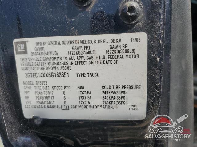 3GTEC14XX6G163351 2006 GMC SIERRA photo no. 12