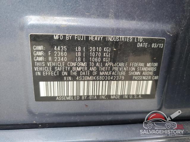 4S3BMBK68D3042379 2013 SUBARU LEGACY photo no. 12