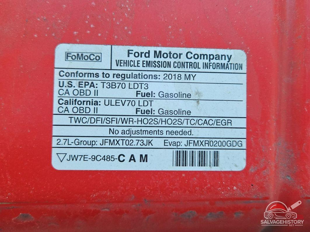 1FTEW1EP9JFA12209 2018 FORD F-150 photo no. 10