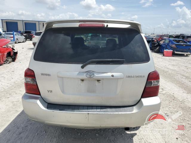 JTEDP21A740025057 2004 TOYOTA HIGHLANDER photo no. 6