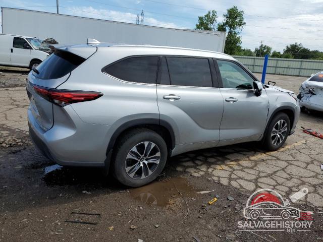 5TDGZRBH7NS192453 2022 TOYOTA HIGHLANDER photo no. 3