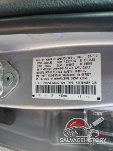 1HGCP2F32AA101320 2010 HONDA ACCORD photo no. 13