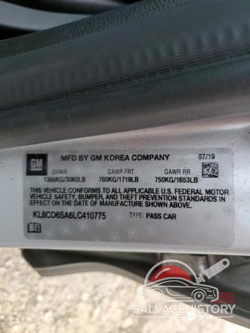 KL8CD6SA6LC410775 2020 CHEVROLET SPARK photo no. 12