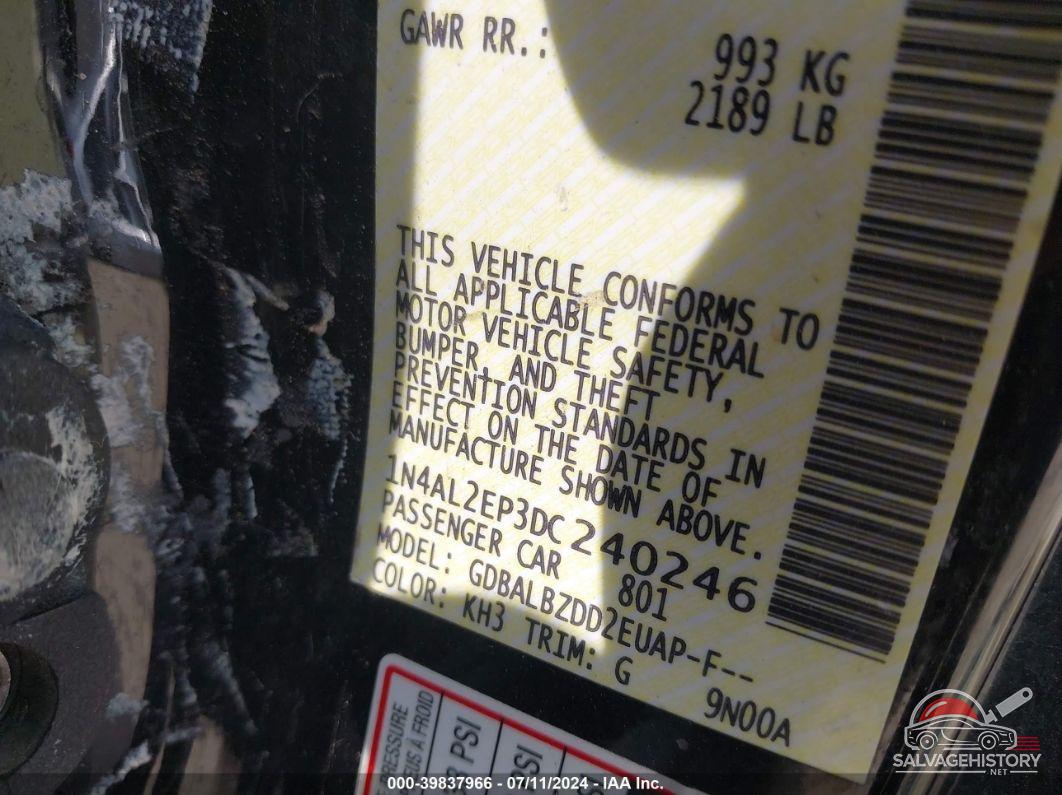 1N4AL2EP3DC240246 2013 NISSAN ALTIMA photo no. 9