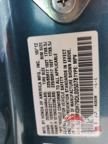 5J6RM3H79DL005078 2013 HONDA CRV photo no. 13