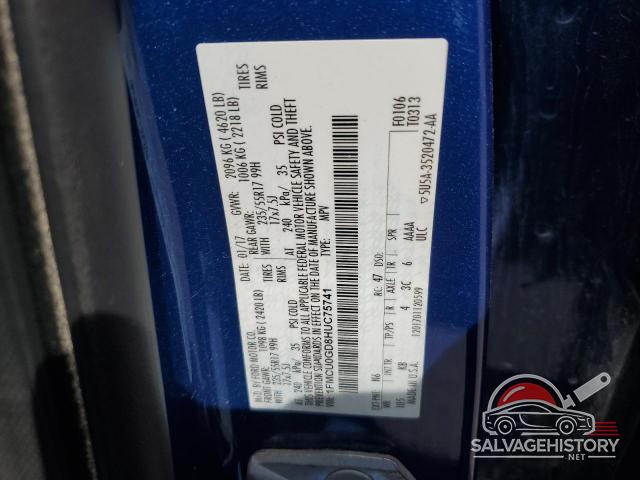1FMCU0GD8HUC75741 2017 FORD ESCAPE photo no. 13