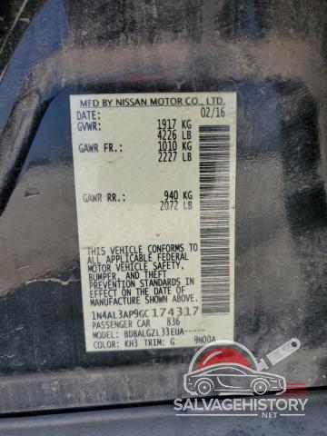 1N4AL3AP9GC174317 2016 NISSAN ALTIMA photo no. 12