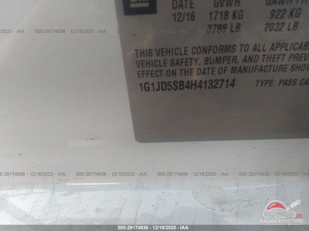 1G1JD5SB4H4132714 2017 CHEVROLET SONIC photo no. 9