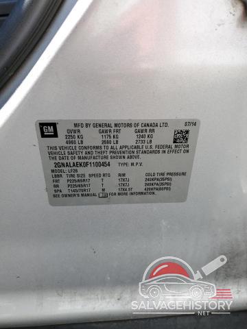 2GNALAEK0F1100454 2015 CHEVROLET EQUINOX photo no. 12