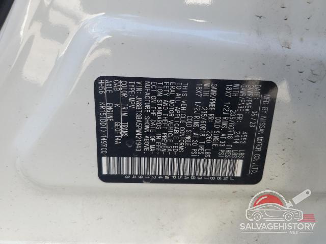 JN8BT3BA5PW421943 2023 NISSAN ROGUE photo no. 12