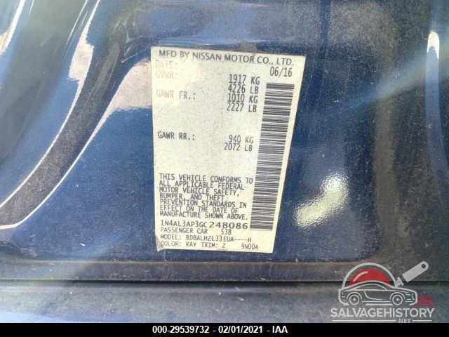1N4AK3AP3GC248086 2016 NISSAN ALTIMA photo no. 9