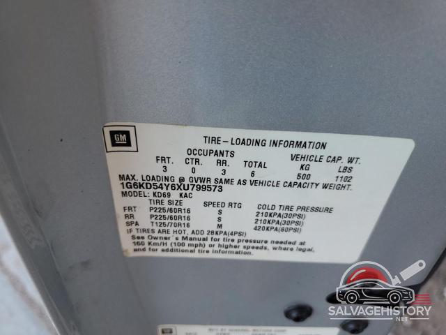 1G6KD54Y6XU799573 1999 CADILLAC DEVILLE photo no. 12