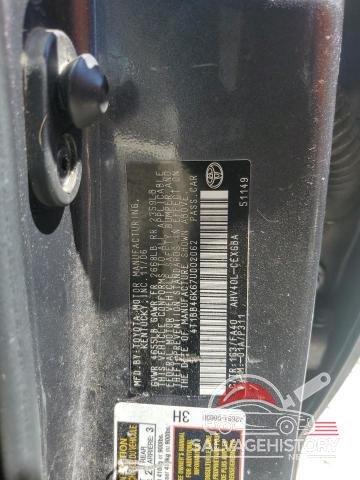 4T1BB46K67U002062 2007 TOYOTA CAMRY photo no. 12