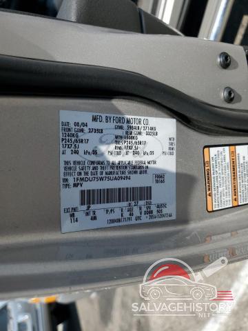 1FMDU75W75UA09494 2005 FORD EXPLORER photo no. 13