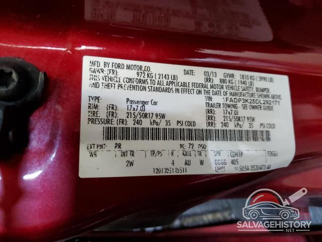 1FADP3K25DL292171 2013 FORD FOCUS photo no. 12
