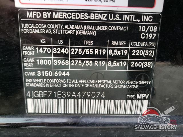 4JGBF71E39A479074 2009 MERCEDES-BENZ GL-CLASS photo no. 13