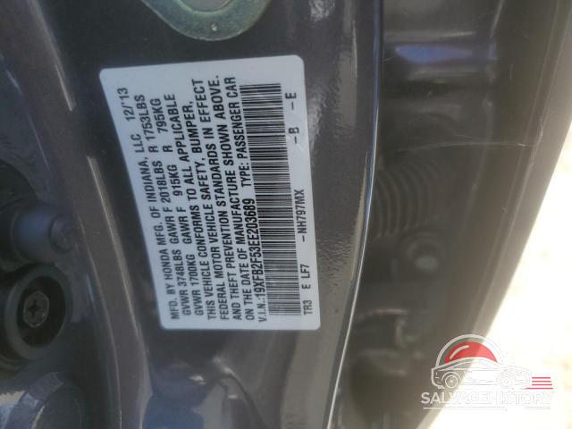 19XFB2F53EE203689 2014 HONDA CIVIC photo no. 12