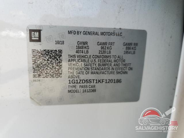 1G1ZD5ST1KF120186 2019 CHEVROLET MALIBU photo no. 12