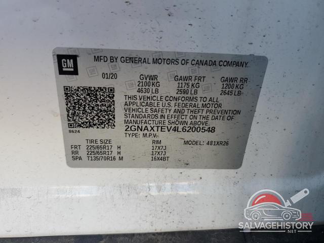 2GNAXTEV4L6200548 2020 CHEVROLET EQUINOX photo no. 13