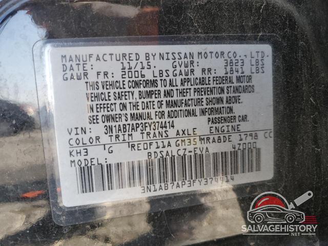 3N1AB7AP3FY374414 2015 NISSAN SENTRA photo no. 13