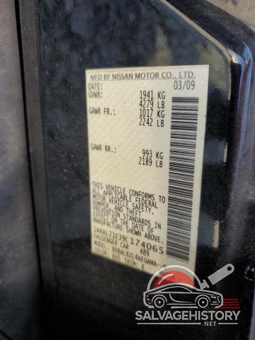 1N4AL21E39C174065 2009 NISSAN ALTIMA photo no. 12
