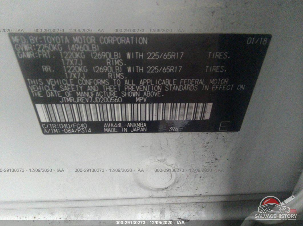 JTMRJREV7JD200560 2018 TOYOTA RAV4 photo no. 9