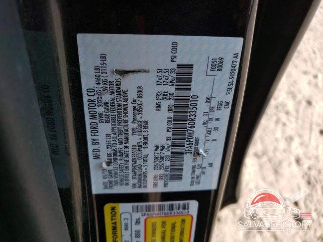 3FA6P0H76DR335010 2013 FORD FUSION photo no. 12