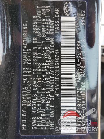 4T1BF1FK3HU648714 2017 TOYOTA CAMRY photo no. 12