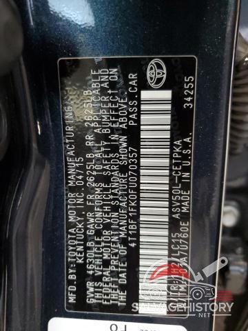 4T1BF1FK0FU070357 2015 TOYOTA CAMRY photo no. 12