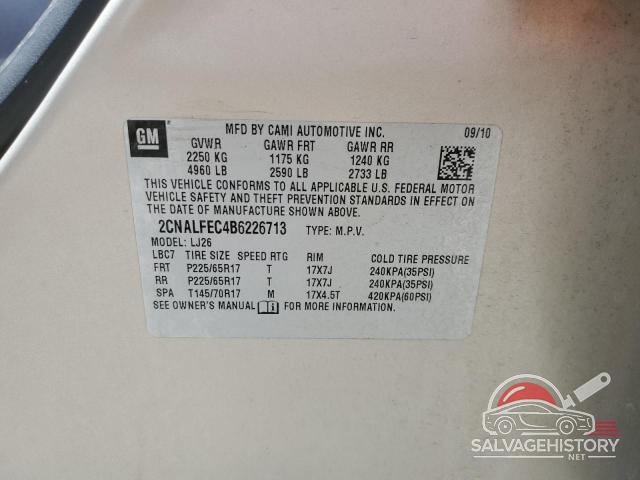 2CNALFEC4B6226713 2011 CHEVROLET EQUINOX photo no. 14